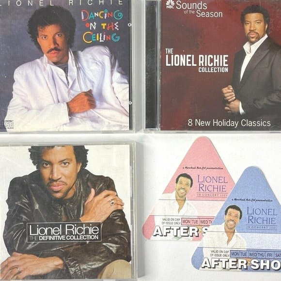 Lionel Richie 4 CD After Show Concert Pass Lot Hits + Dancing Ceiling UK + Xmas - Picture 11 of 11